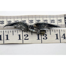 Mellerio dits Meller antique brooch flying bird duck silver gold French (7673)