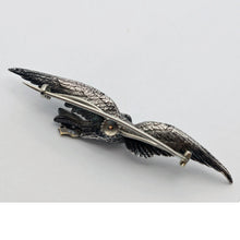 Mellerio dits Meller antique brooch flying bird duck silver gold French (7673)