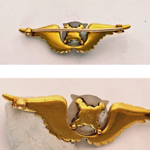 TIFFANY & CO Antique Victorian brooch 18k gold moonstone owl (7706)