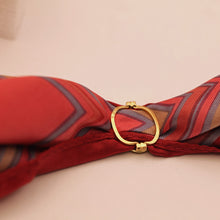 Antique Victorian gold garnet snake scarf dress handky clip clasp French (7564)