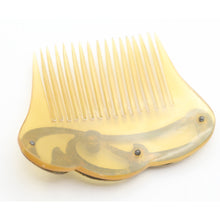 Beaudouin Antique Art Nouveau Hair Comb in original box gilded enamelled (7614)