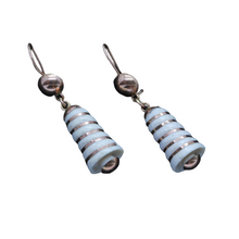 Antique Victorian Earrings Ear Pendants 14K Red Gold Dangle Drops (6600)