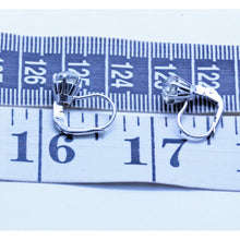 Antique Vintage Earrings 18k White Gold Old Mine Cut Diamonds (7153)