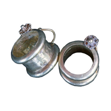 Antique Vintage Earrings 18k Gold Reels Can wear as Rings Indian Unisex (7247)