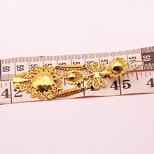 Antique Georgian Empire earrings Gold filigree Day Night Sicilian v long (7299)