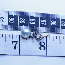 Antique dangle earrings natural pearls diamonds platinum gold GIA cert (7368)