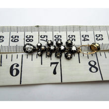 Antique Georgian Earrings diamonds, gold, silver Day Night Top Drop French (7631)