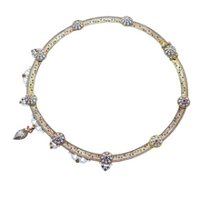 Antique Victorian Necklace Gold Enamel Renaissance Revival Heart Pendant (6248)