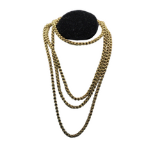 Antique Victorian long gold chain necklace 15ct 60 inches English sautoir (7390)