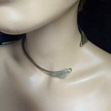 Antique Necklace collar necklace lotus leaves Muong tribe Vietnam mystical(7522)