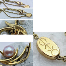 Sarah Ho Pendant Necklace 18k gold diamonds pearls sapphires pink & yellow(7595)