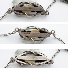 DuMont Antique authentic Art Nouveau necklace silver natural pearls (7616)