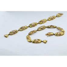 ARNOULD Art Nouveau convertible necklace bracelets 18k yellow & pink gold (7619)