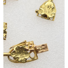 ARNOULD Art Nouveau convertible necklace bracelets 18k yellow & pink gold (7619)