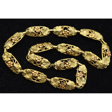 ARNOULD Art Nouveau convertible necklace bracelets 18k yellow & pink gold (7619)