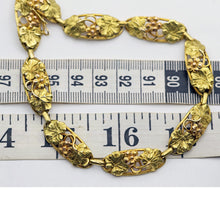 ARNOULD Art Nouveau convertible necklace bracelets 18k yellow & pink gold (7619)