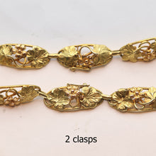 ARNOULD Art Nouveau convertible necklace bracelets 18k yellow & pink gold (7619)