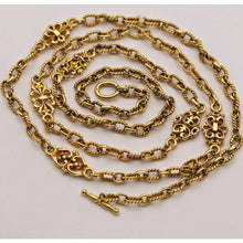 LOUIS WIESE Antique chain necklace 18k gold Renaissance Revival French 19c (7647)