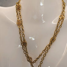 LOUIS WIESE Antique chain necklace 18k gold Renaissance Revival French 