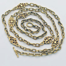LOUIS WIESE Antique chain necklace 18k gold Renaissance Revival French 