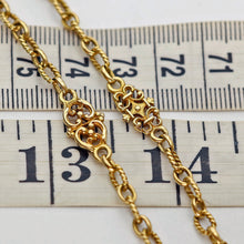 LOUIS WIESE Antique chain necklace 18k gold Renaissance Revival French 19c (7647)