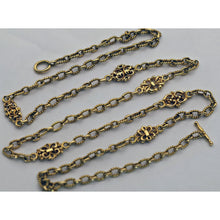 LOUIS WIESE Antique chain necklace 18k gold Renaissance Revival French 19c (7647)