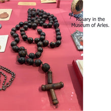 Antique Rosary carved Jesus Skull Mary Cross 18C Religious Catholic French (7669