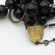 Antique Rosary carved Jesus Skull Mary Cross 18C Religious Catholic French (7669