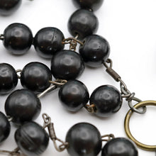 Antique Rosary carved Jesus Skull Mary Cross 18C Religious Catholic French (7669