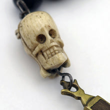 Antique Rosary carved Jesus Skull Mary Cross 18C Religious Catholic French (7669