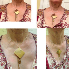 Antique Georgian Picture Locket Pendant Fob w Lock, Key 18k Gold Unisex (6876)