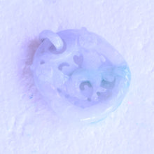 Antique / Vintage lavender green jade pendant carved Chinese (7265)