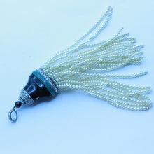 Cartier Antique Art Deco pendant platinum diamonds onyx jade pearls (7382)