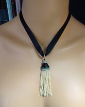 Cartier Antique Art Deco pendant platinum diamonds onyx jade pearls (7382)