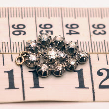 Antique Georgian pendant heart silver gold diamonds 18th century French (7560)