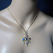 Phillips Antique Revival Cross Pendant Gold Gems Enamel Sapphire Spinel (7592)