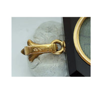 Antique Victorian pendant locket cameo gold diamonds hardstone cupid French(7655)