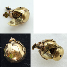 Antique Masonic orb Masonic ball transforms to cross pendant gold silver(7662)