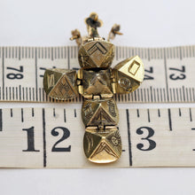  Antique Masonic orb Masonic ball transforms to cross pendant gold silver