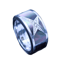 Mauboussin Ring Étoile Mystère 18k White Gold Diamond Mother of Pearl (5868)