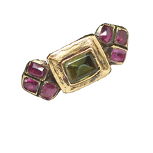 Antique Renaissance Ring Ruby Chrysoberyl 18k Gold Early 16th Century (6235)