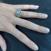 Antique Victorian Diamond Ring Engagement Wedding Ring 14k Gold and Silver (6249)