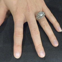 Antique Victorian Diamond Ring Engagement Wedding Ring 14k Gold and Silver (6249)