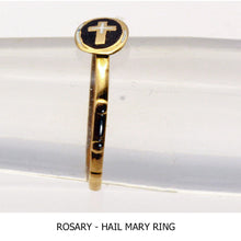 Rosary Ring Antique Reformation Georgian Gold Enamel Cross Prayers Unisex (6532)