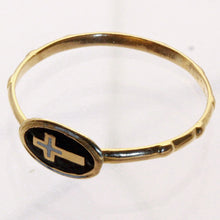 Rosary Ring Antique Reformation Georgian Gold Enamel Cross Prayers Unisex (6532)