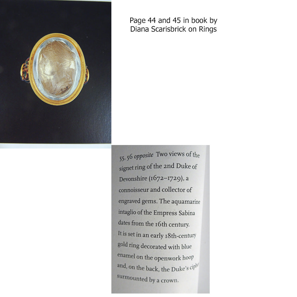 Antique Unisex Signet Ring 18k Gold Hardstone Intaglio Cameo Lady (6653)