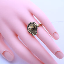 Vintage Ring Shiva Lingam Lord Shiva Ring Snakes 18k Gold India Man Woman (6832)