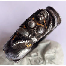 Froment-Meurice Antique Ring Steel Gold Figural Nude Mixed Metal Unisex (7120)