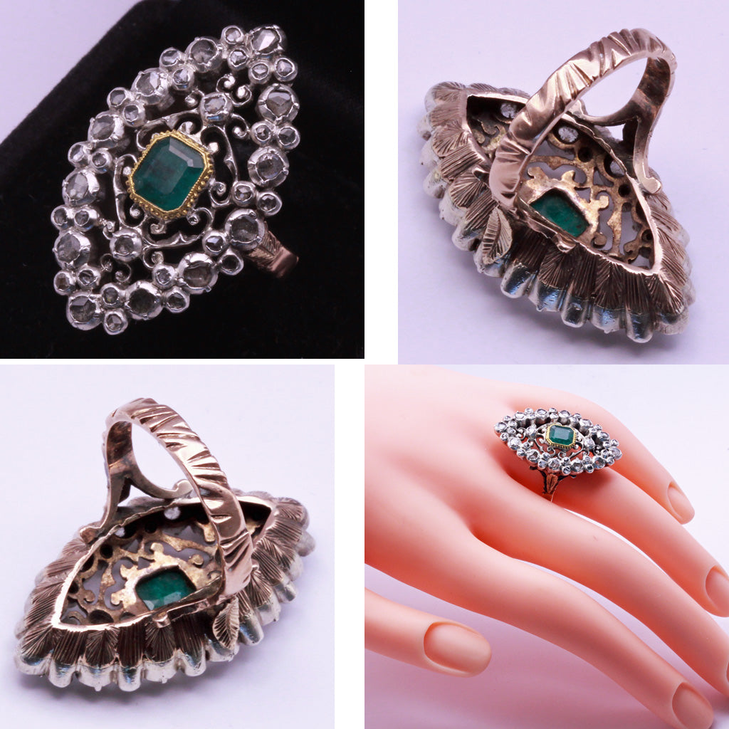 Women Love Heart Ring Big Crystal Stone Rings Boho Vintage Wedding Jewelry  1Pc | eBay