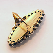 Antique Georgian Ring gold silver diamonds royal blue paste big statement (7461)